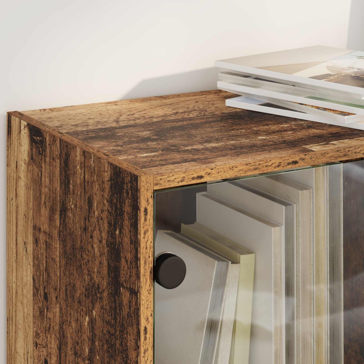 vidaXL Highboard Παλιό Ξύλο 68 x 37 x 142 εκ Επεξεργασμένο Ξύλο