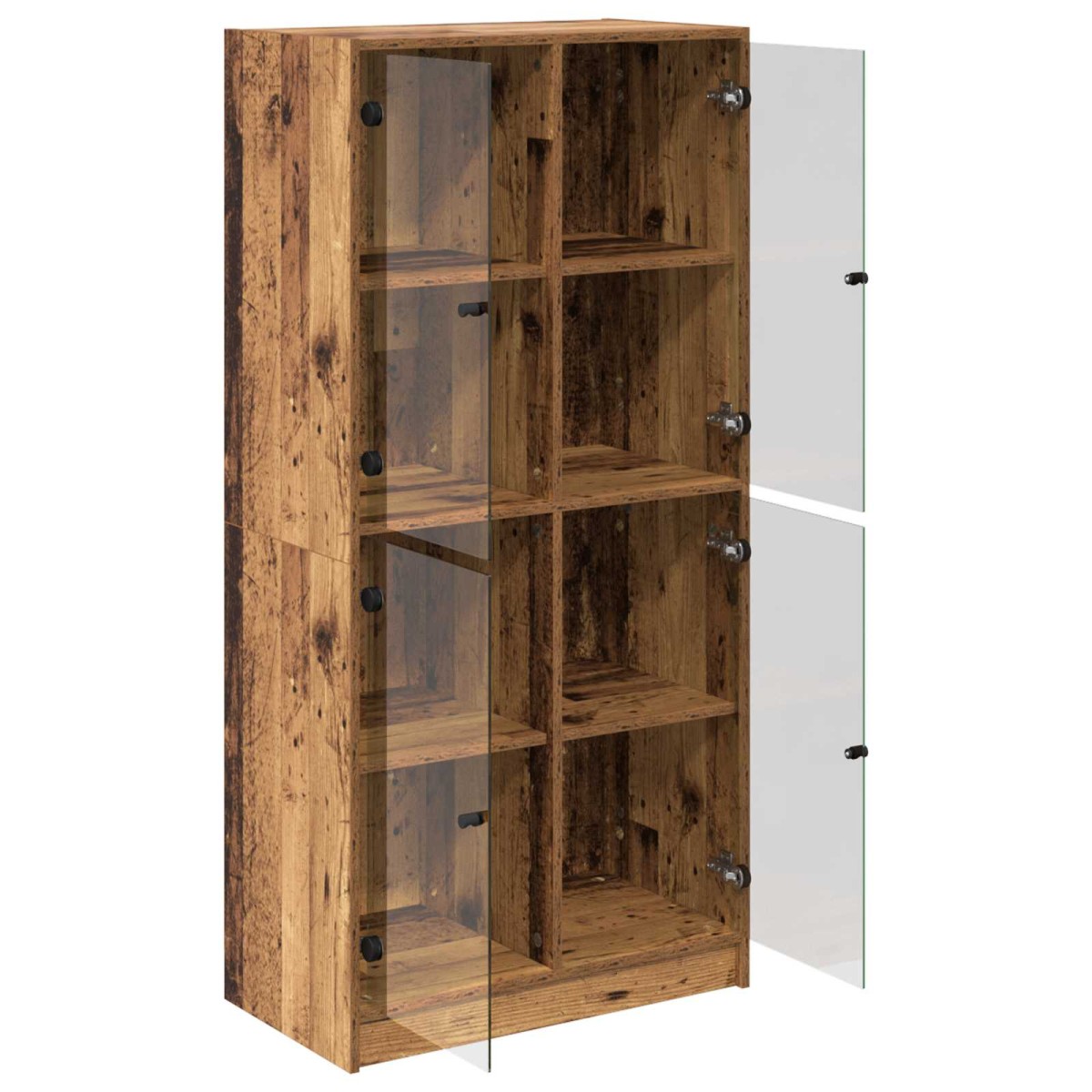 vidaXL Highboard Παλιό Ξύλο 68 x 37 x 142 εκ Επεξεργασμένο Ξύλο