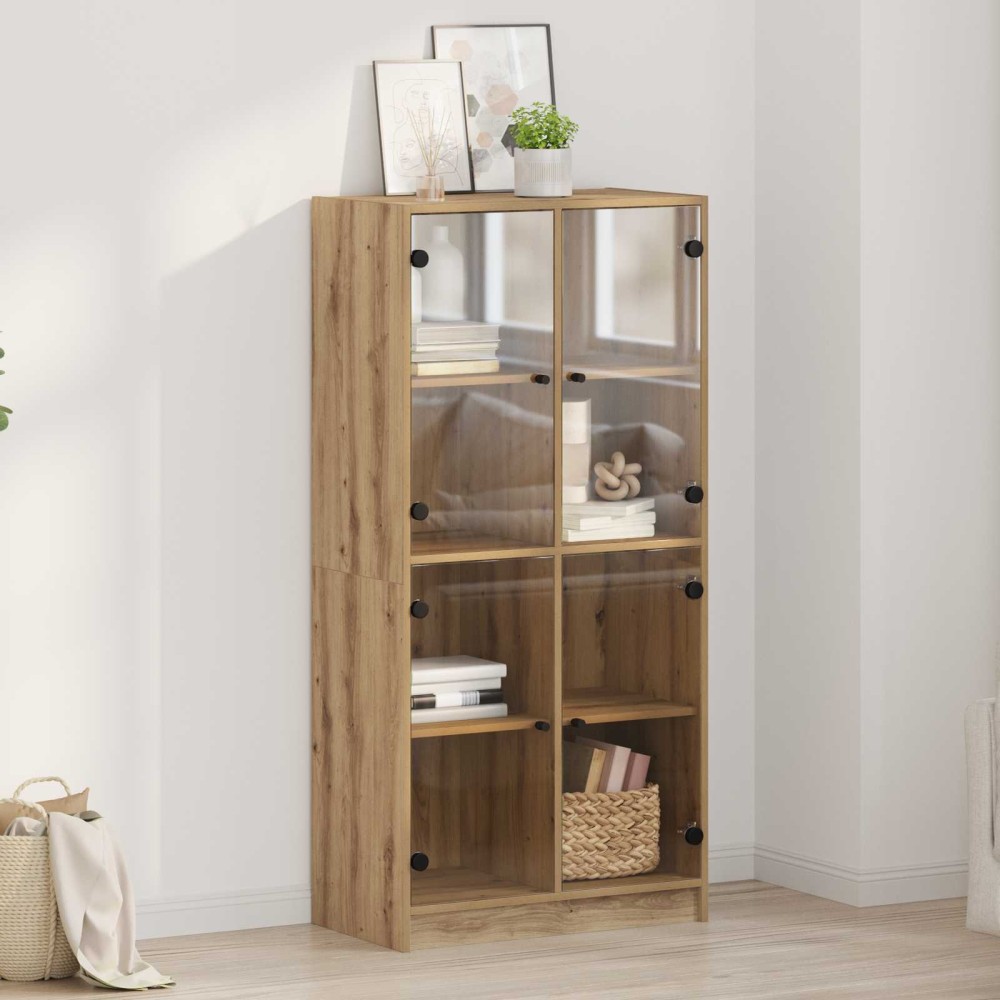vidaXL Highboard Artisan Oak 68 x 37 x 142 εκ Επεξεργασμένο Ξύλο