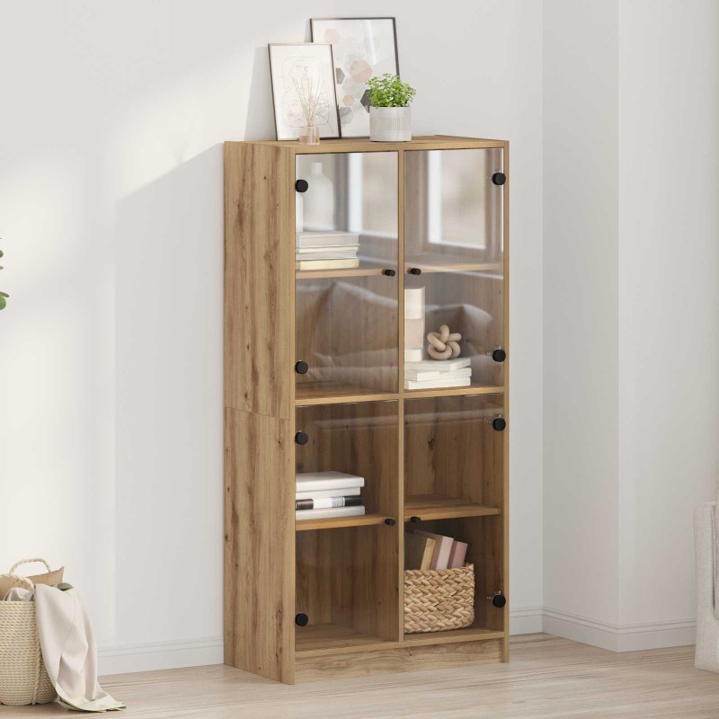 vidaXL Highboard Artisan Oak 68 x 37 x 142 εκ Επεξεργασμένο Ξύλο