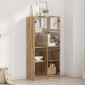 vidaXL Highboard Artisan Oak 68 x 37 x 142 εκ Επεξεργασμένο Ξύλο