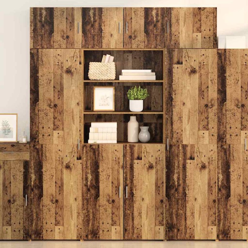 vidaXL Highboard Παλιό Ξύλο 80 x 42,5 x 185 εκ Επεξεργασμένο Ξύλο