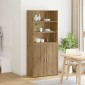 vidaXL Highboard Artisan Oak 80 x 42,5 x 185 εκ Επεξεργασμένο Ξύλο
