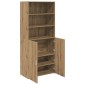 vidaXL Highboard Artisan Oak 80 x 42,5 x 185 εκ Επεξεργασμένο Ξύλο