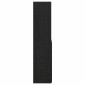vidaXL Highboard Μαύρη Οξυά 80 x 42,5 x 185 εκ Επεξεργασμένο Ξύλο