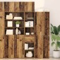 vidaXL Highboard Παλιό Ξύλο 40 x 42,5 x 185 εκ. Επεξεργασμένο Ξύλο