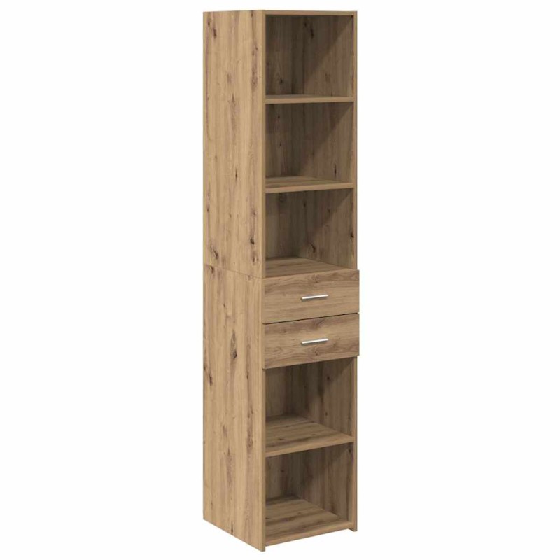 vidaXL Highboard Artisan Oak 40 x 42,5 x 185 εκ. Επεξεργασμένο Ξύλο