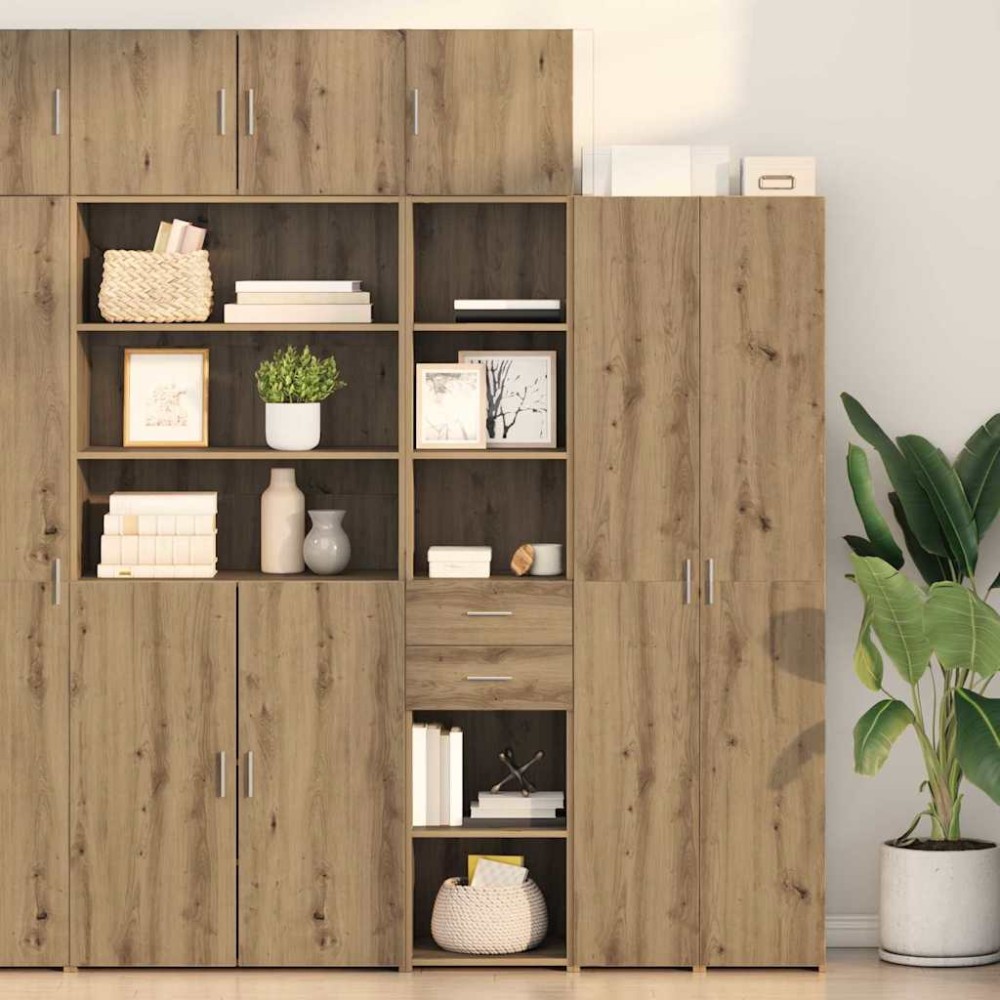 vidaXL Highboard Artisan Oak 40 x 42,5 x 185 εκ. Επεξεργασμένο Ξύλο