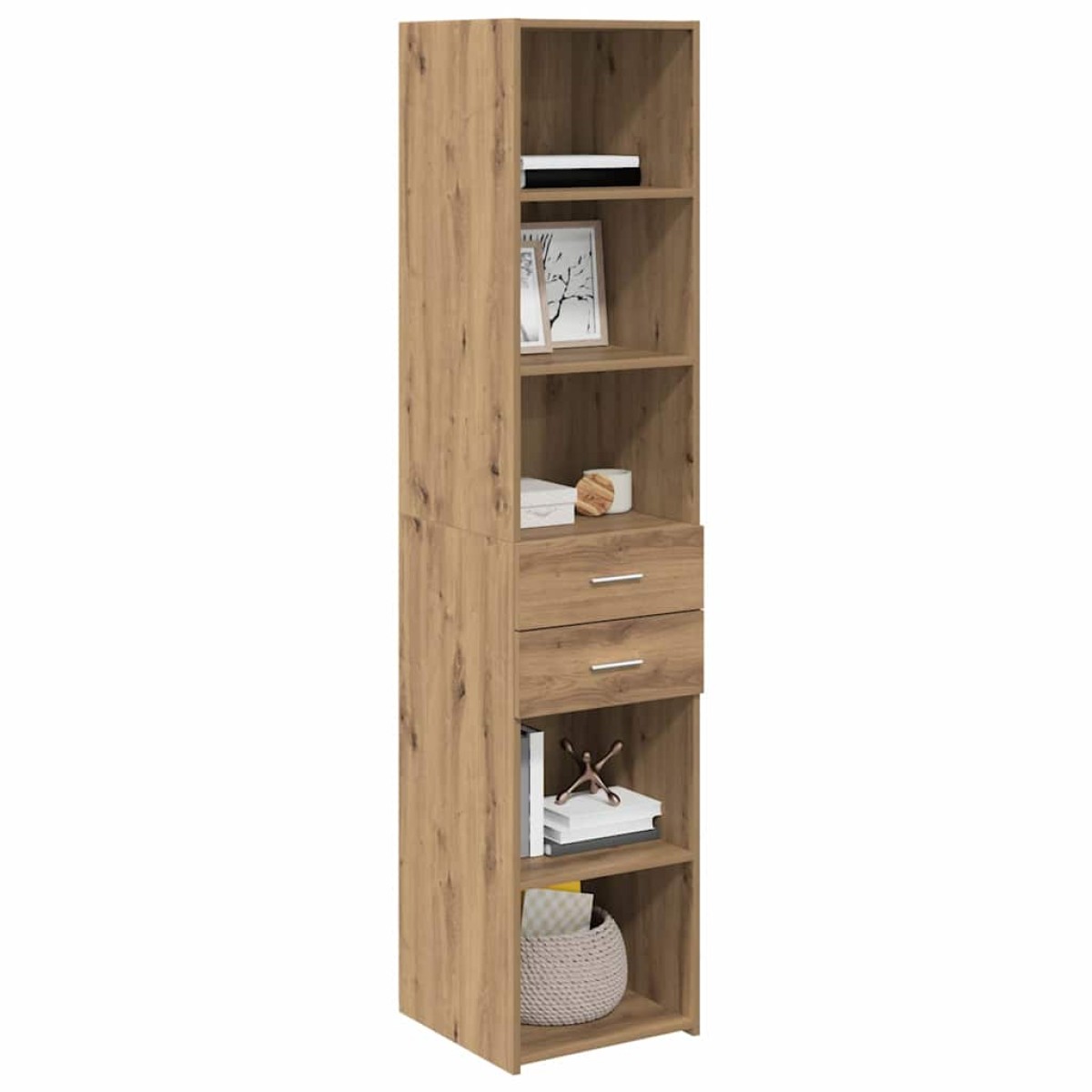vidaXL Highboard Artisan Oak 40 x 42,5 x 185 εκ. Επεξεργασμένο Ξύλο