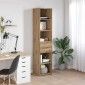 vidaXL Highboard Artisan Oak 40 x 42,5 x 185 εκ. Επεξεργασμένο Ξύλο