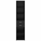 vidaXL Highboard Μαύρη Οξυά 40 x 42,5 x 185 εκ. Επεξεργασμένο Ξύλο