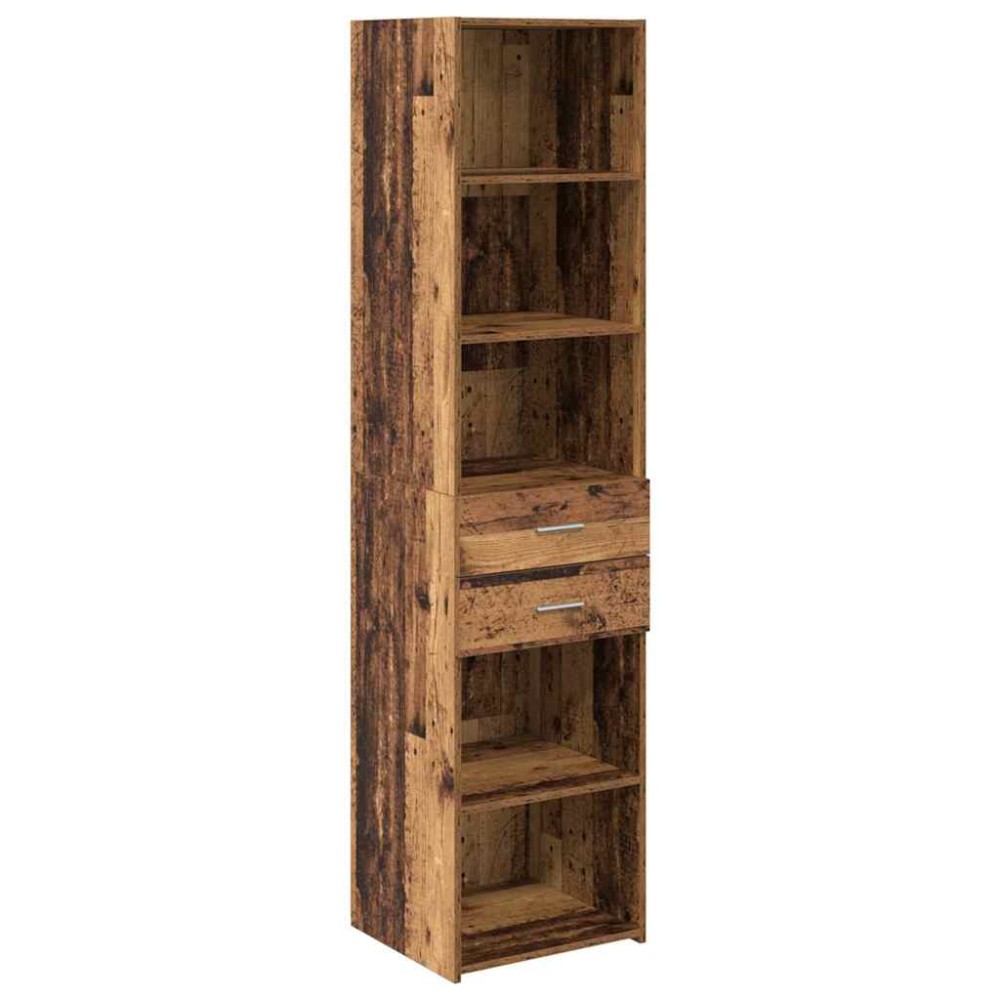 vidaXL Highboard Παλιό Ξύλο 45 x 42,5 x 185 εκ. Επεξεργασμένο Ξύλο