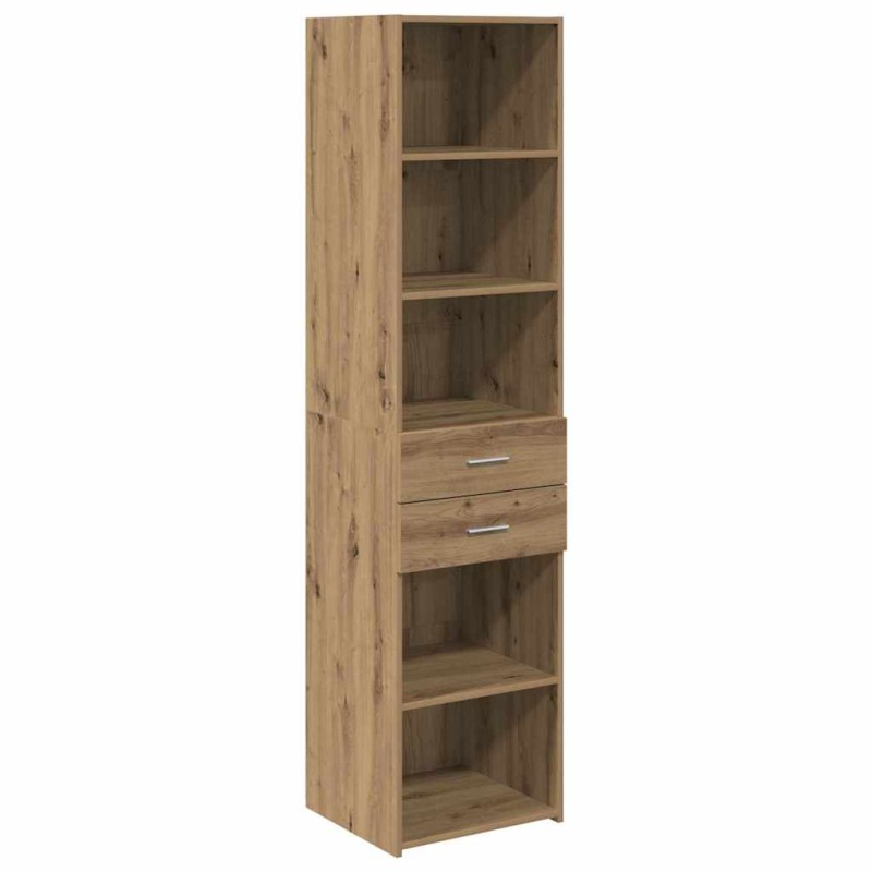 vidaXL Highboard Artisan Oak 45 x 42,5 x 185 εκ. Επεξεργασμένο Ξύλο