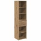 vidaXL Highboard Artisan Oak 45 x 42,5 x 185 εκ. Επεξεργασμένο Ξύλο