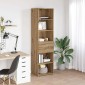 vidaXL Highboard Artisan Oak 45 x 42,5 x 185 εκ. Επεξεργασμένο Ξύλο