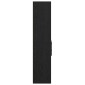 vidaXL Highboard Μαύρη Οξυά 45 x 42,5 x 185 εκ. Επεξεργασμένο Ξύλο