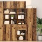 vidaXL Highboard Παλιό Ξύλο 50 x 42,5 x 185 εκ. Επεξεργασμένο Ξύλο