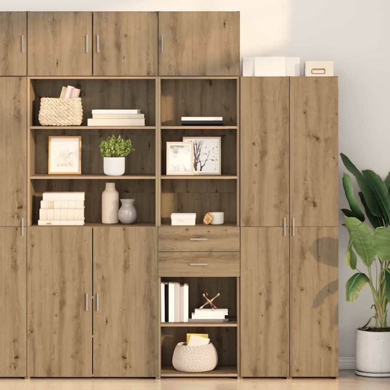 vidaXL Highboard Artisan Oak 50 x 42,5 x 185 εκ. Επεξεργασμένο Ξύλο