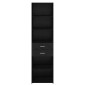 vidaXL Highboard Μαύρη Οξυά 50 x 42,5 x 185 εκ. Επεξεργασμένο Ξύλο