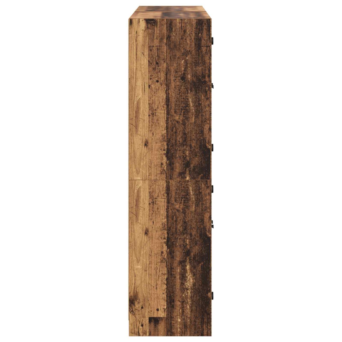 vidaXL Highboard 2 τμχ. Παλιό Ξύλο 68 x 37 x 142 εκ Επεξεργασμένο Ξύλο