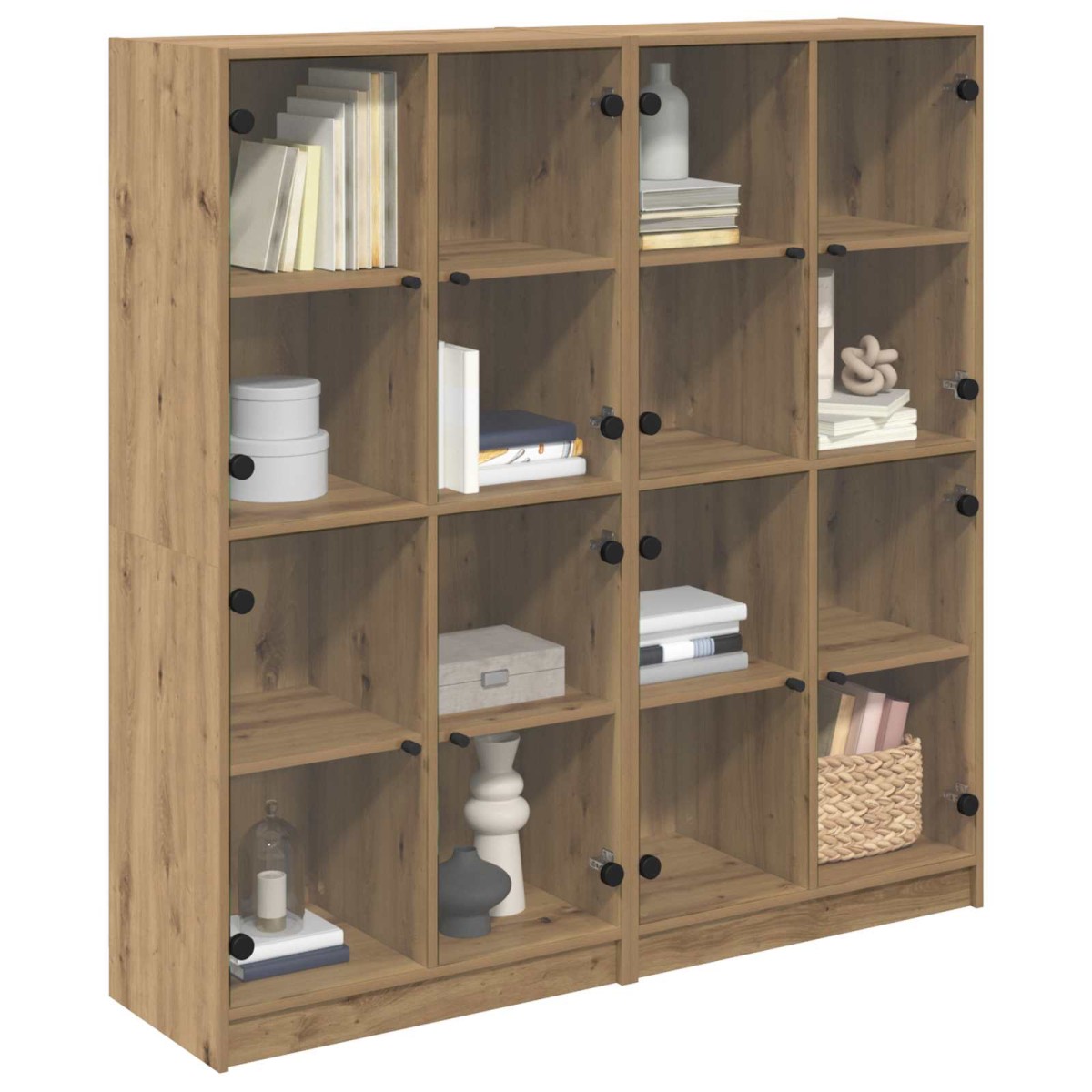 vidaXL Highboard 2 τμχ. Artisan Oak 68 x 37 x 142 εκ