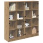 vidaXL Highboard 2 τμχ. Artisan Oak 68 x 37 x 142 εκ