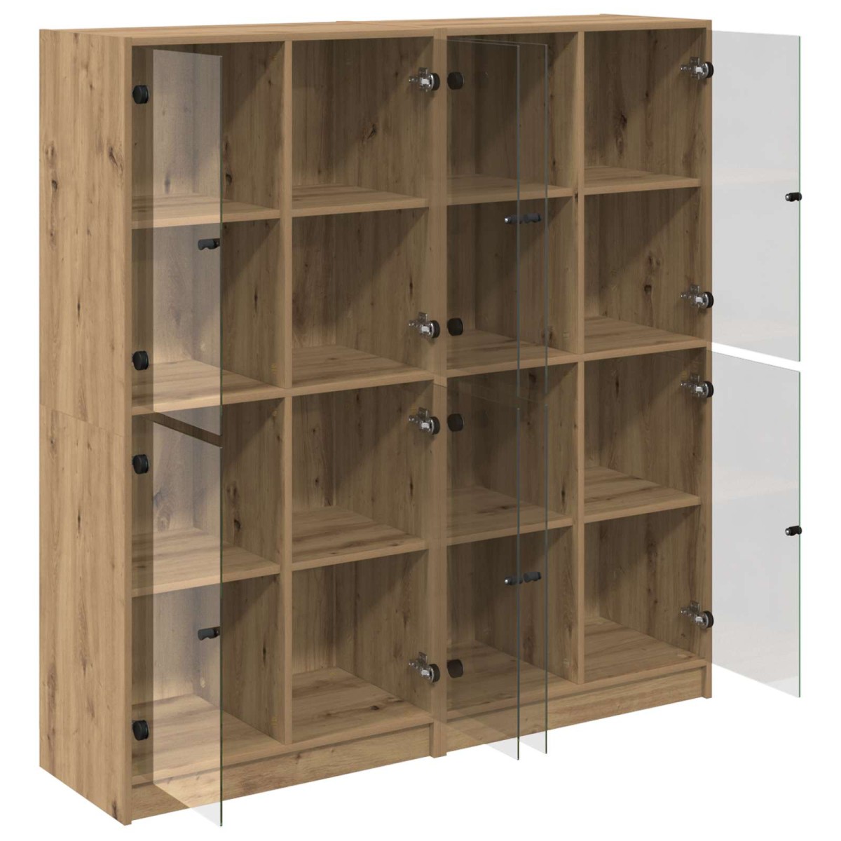 vidaXL Highboard 2 τμχ. Artisan Oak 68 x 37 x 142 εκ