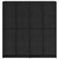 vidaXL Highboard 2 τμχ. Μαύρη Οξυά 68 x 37 x 142 εκ Επεξεργασμένο Ξύλο