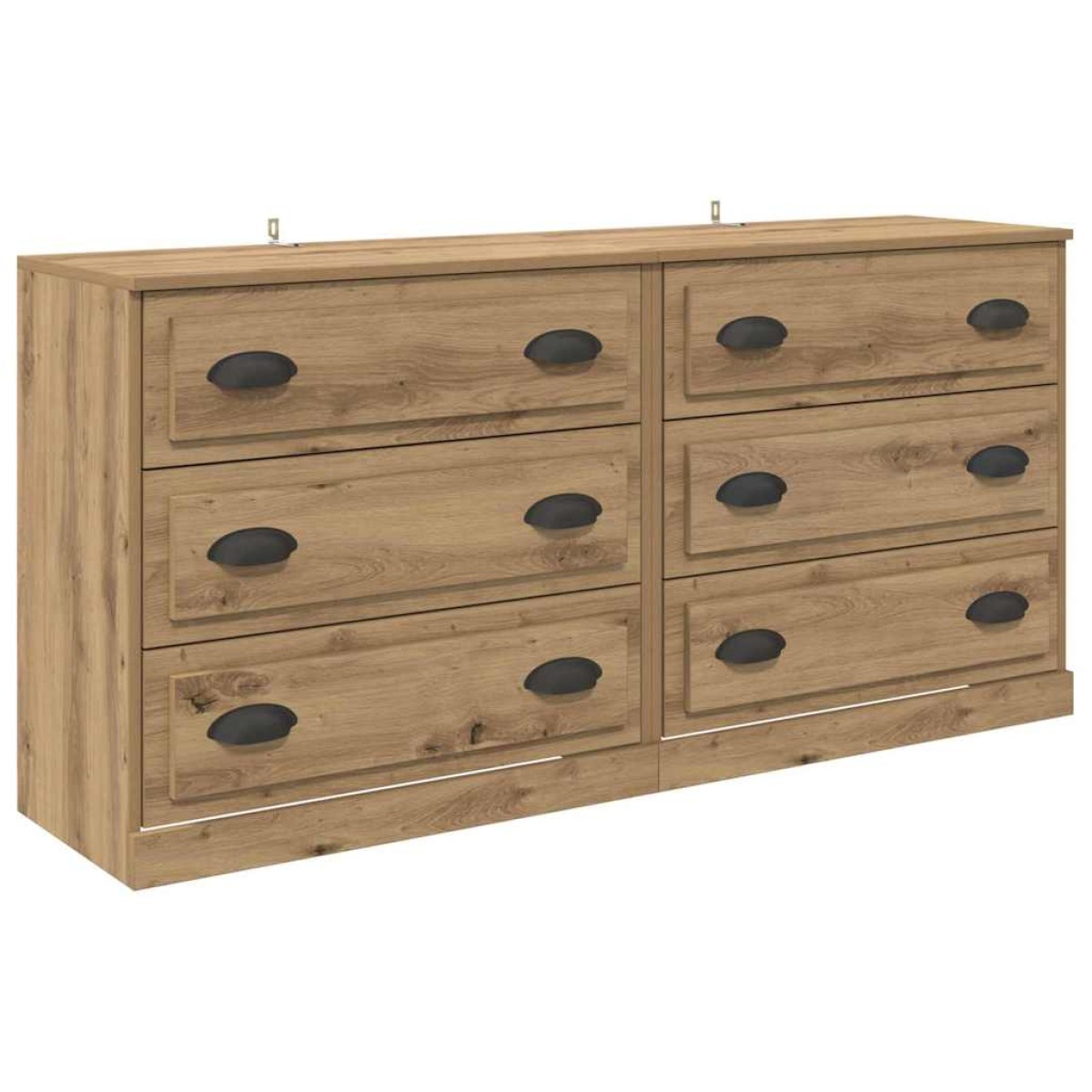vidaXL Παραδοσιακά Πλευρικά Έπιπλα 2 τμχ. Artisan Oak