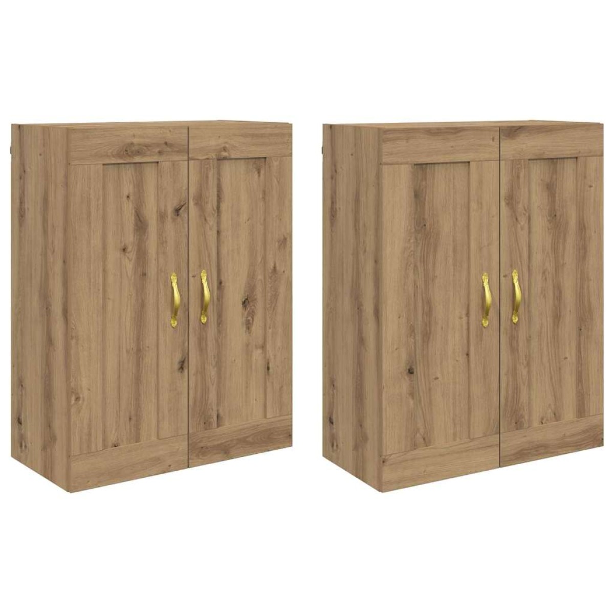 vidaXL Ντουλάπα τοίχου 2 τμχ. Artisan Oak 69,5 x 34 x 90 εκ.
