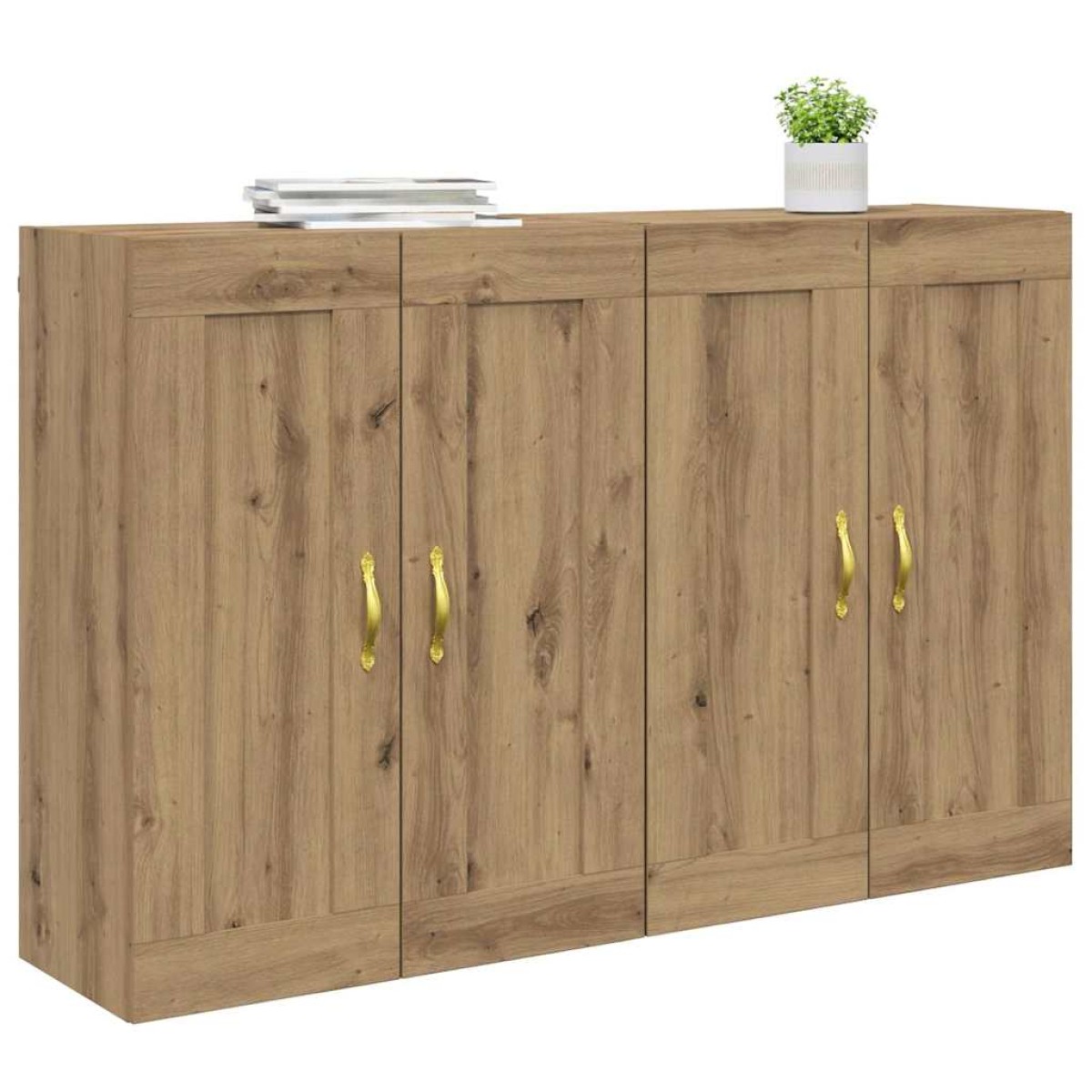 vidaXL Ντουλάπα τοίχου 2 τμχ. Artisan Oak 69,5 x 34 x 90 εκ.