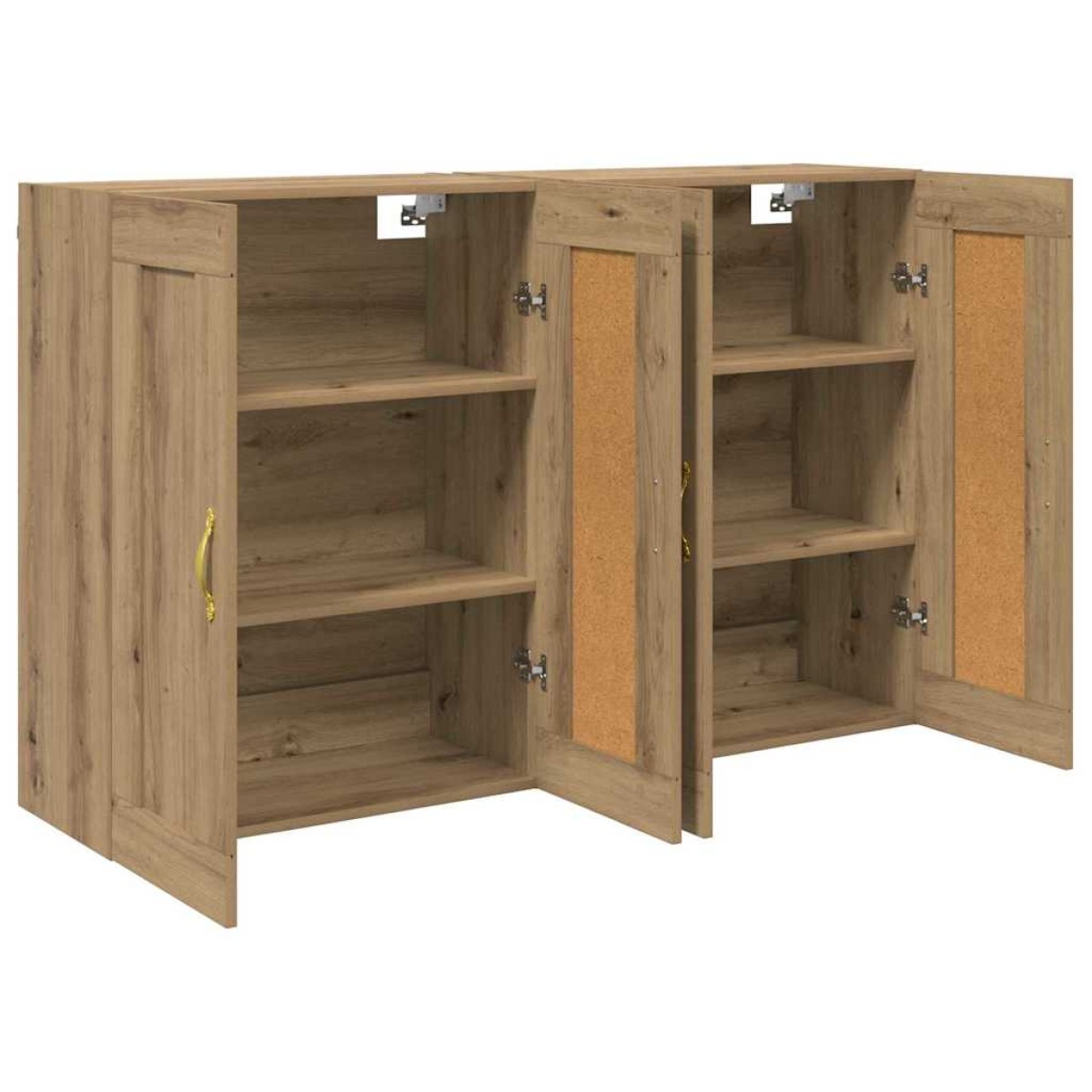 vidaXL Ντουλάπα τοίχου 2 τμχ. Artisan Oak 69,5 x 34 x 90 εκ.