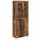 vidaXL Highboard Παλιό Ξύλο 69,5 x 34 x 90 εκ. Επεξεργασμένο Ξύλο