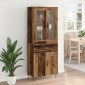 vidaXL Highboard Παλιό Ξύλο 69,5 x 34 x 90 εκ. Επεξεργασμένο Ξύλο