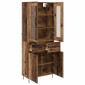 vidaXL Highboard Παλιό Ξύλο 69,5 x 34 x 90 εκ. Επεξεργασμένο Ξύλο