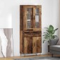 vidaXL Highboard Παλιό Ξύλο 69,5 x 34 x 90 εκ. Επεξεργασμένο Ξύλο