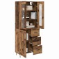 vidaXL Highboard Παλιό Ξύλο 69,5 x 34 x 90 εκ. Επεξεργασμένο Ξύλο