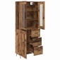 vidaXL Highboard Παλιό Ξύλο 69,5 x 34 x 90 εκ. Επεξεργασμένο Ξύλο