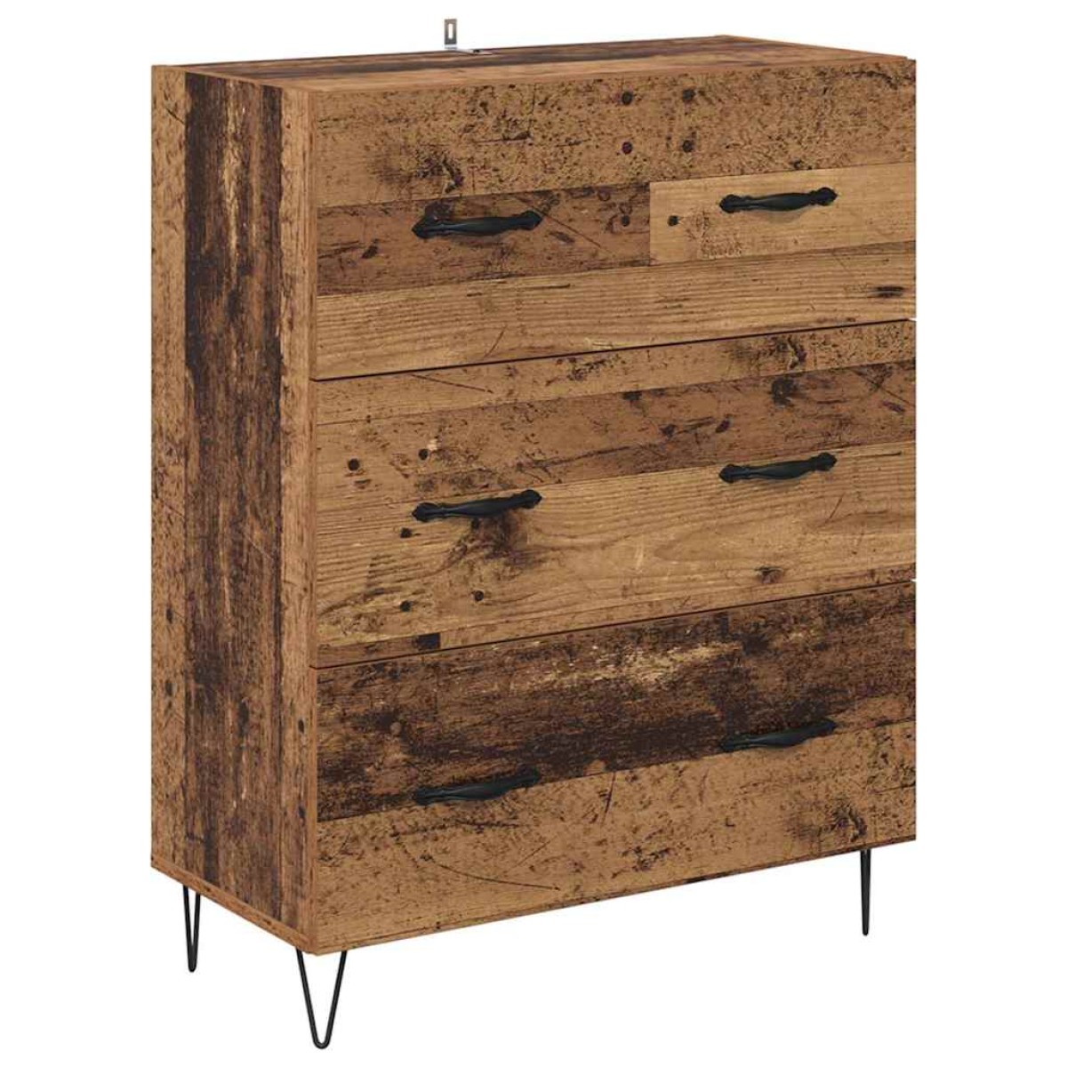 vidaXL Highboard Παλιό Ξύλο 69,5 x 34 x 90 εκ. Επεξεργασμένο Ξύλο