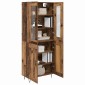 vidaXL Highboard Παλιό Ξύλο 69,5 x 34 x 90 εκ. Επεξεργασμένο Ξύλο