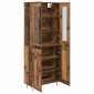 vidaXL Highboard Παλιό Ξύλο 69,5 x 34 x 90 εκ. Επεξεργασμένο Ξύλο