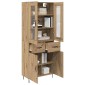 vidaXL Highboard Artisan Oak 69,5 x 34 x 90 εκ. Επεξεργασμένο Ξύλο