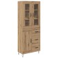 vidaXL Highboard Artisan Oak 69,5 x 34 x 90 εκ. Επεξεργασμένο Ξύλο