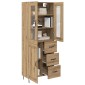 vidaXL Highboard Artisan Oak 69,5 x 34 x 90 εκ. Επεξεργασμένο Ξύλο