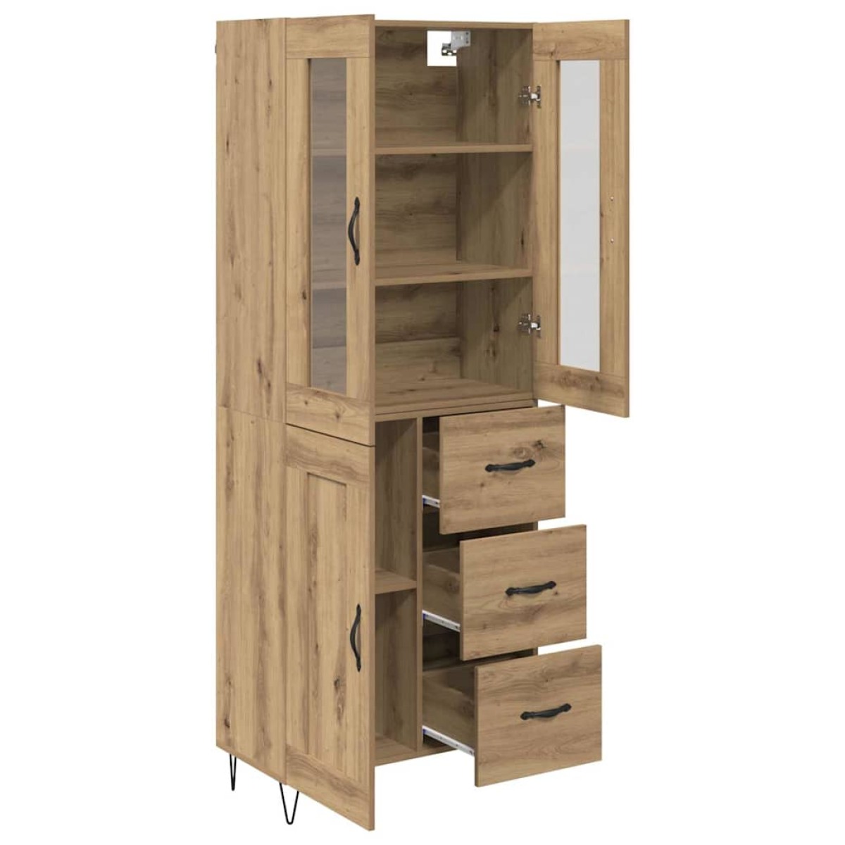vidaXL Highboard Artisan Oak 69,5 x 34 x 90 εκ. Επεξεργασμένο Ξύλο