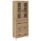 vidaXL Highboard Artisan Oak 69,5 x 34 x 90 εκ. Επεξεργασμένο Ξύλο