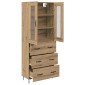 vidaXL Highboard Artisan Oak 69,5 x 34 x 90 εκ. Επεξεργασμένο Ξύλο
