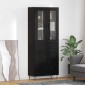vidaXL Highboard Μαύρη Οξυά 69,5 x 34 x 90 εκ. Επεξεργασμένο Ξύλο