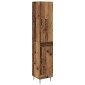 vidaXL Highboard Παλιό Ξύλο 34,5 x 34 x 90 εκ. Επεξεργασμένο Ξύλο