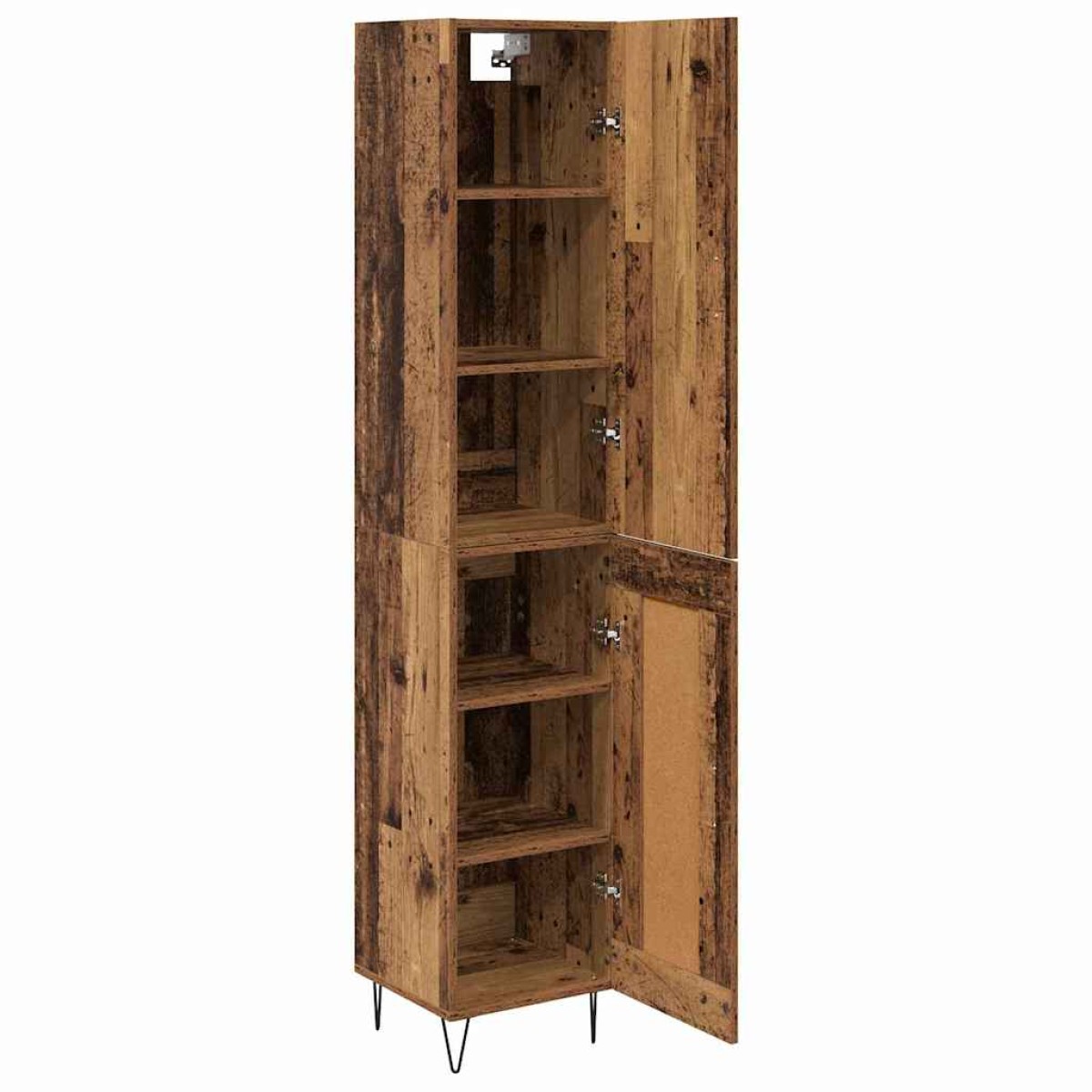 vidaXL Highboard Παλιό Ξύλο 34,5 x 34 x 90 εκ. Επεξεργασμένο Ξύλο